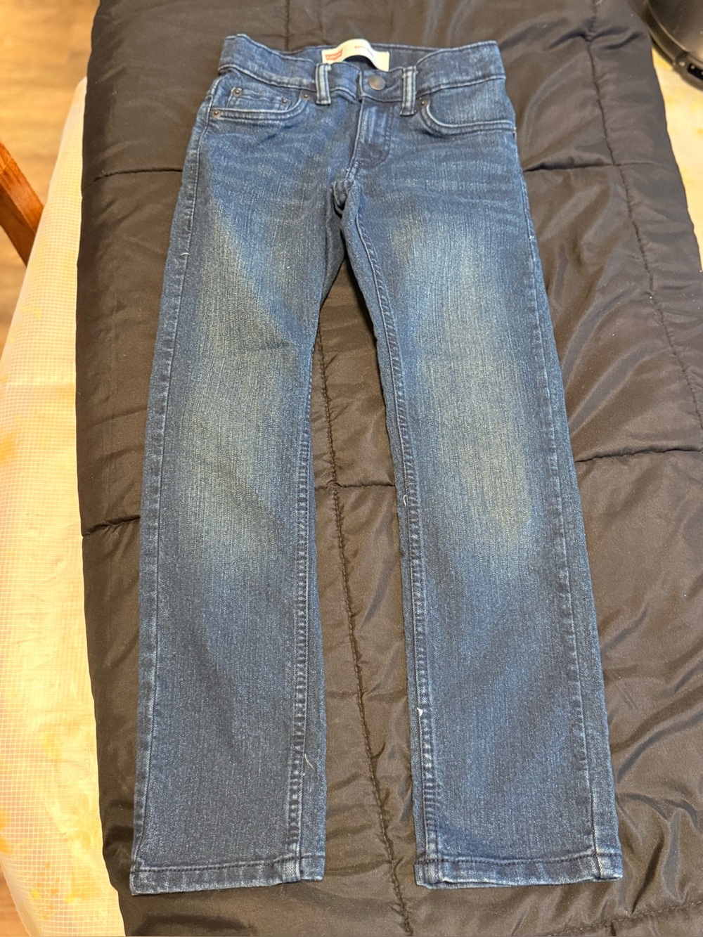 Levi's boys Dark Blue Straight Jeans